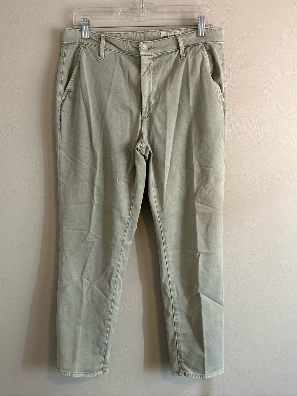 AG ADRIANO GOLDSCHMIED Women’s Green THE CADEN Tailored Trouser Pants Size 27